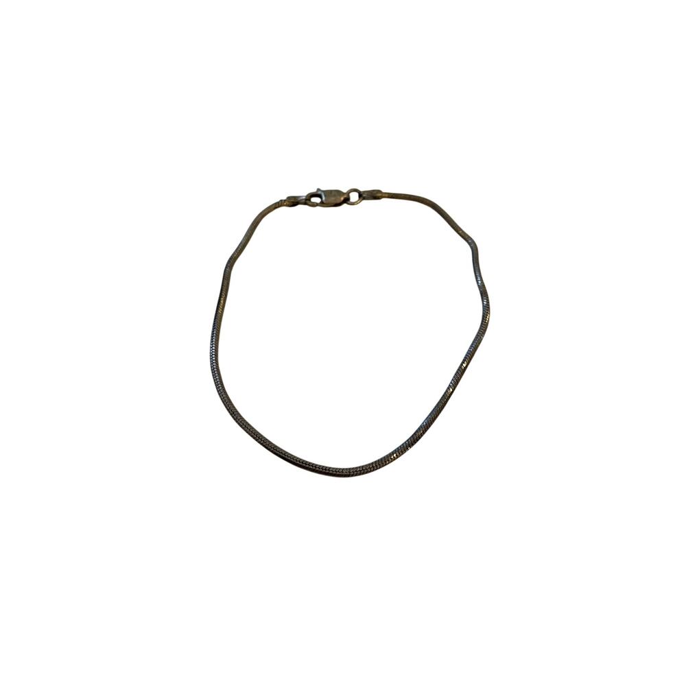 STERLING SILVER Simple Bracelet Made in Italy